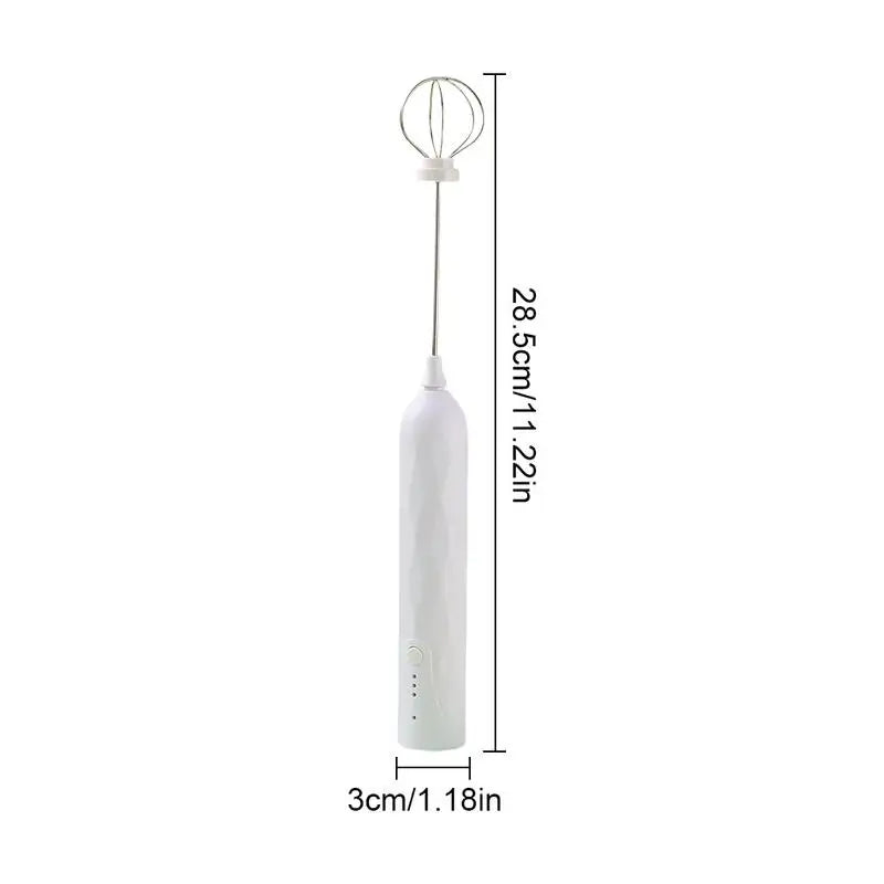Frother For Coffee Rechargeable Egg Beater Handheld Kitchen Electric Milk Frother Small Drink Mixer And Cold Foam Maker For